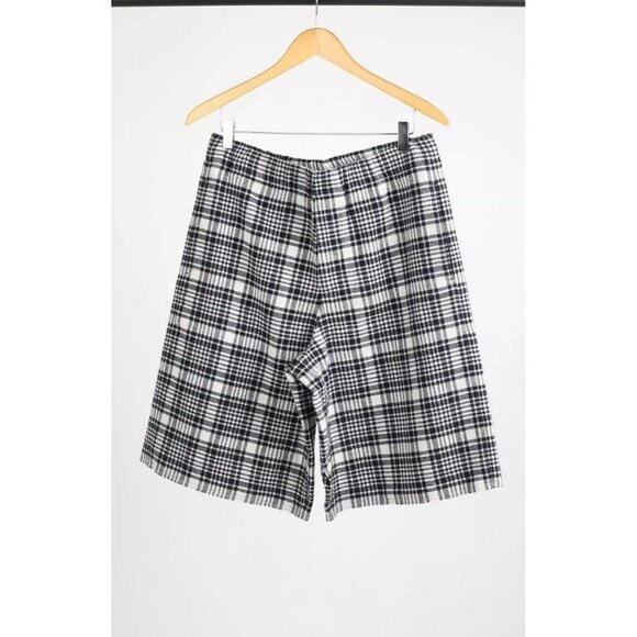 NEW Ermenegildo Zegna X The Elder Statesman Wool Shorts SZ M Checkered $1450